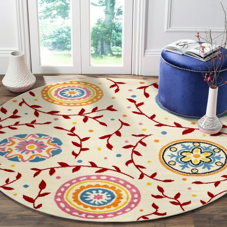 colorful round rugs childrens lr home whimsical medallion cream red multi colorful ft in in colorful round rugs childrens lr home whimsical medallion cream red multi colorful ft in in